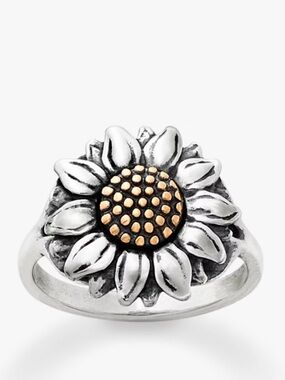 James Avery Wild Sunflower Ring Sterling Silver